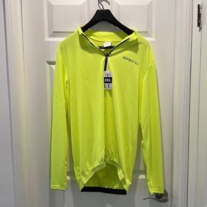 Neon Yellow Bike Shirt Size 2XL